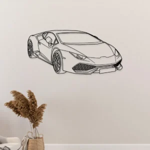 Lamborghini Huracán Metal Wall Art, Exotic Supercar Decor, Garage Man Cave Sign, Luxury Car Gift