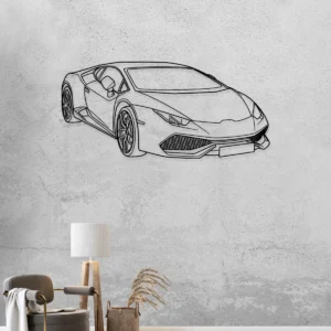 Lamborghini Huracán Metal Wall Art, Exotic Supercar Decor, Garage Man Cave Sign, Luxury Car Gift