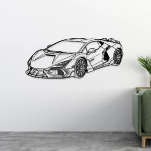 Lamborghini Revuelto Metal Wall Art, Modern Hypercar Decor, Garage Man Cave Sign, Supercar Enthusiast Gift