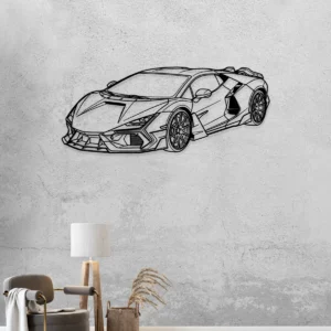 Lamborghini Revuelto Metal Wall Art, Modern Hypercar Decor, Garage Man Cave Sign, Supercar Enthusiast Gift