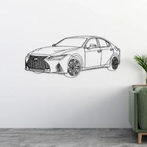Lexus IS500 F Sport Metal Wall Art, Dynamic Sports Car Decor, Modern Garage Sign, Luxury Car Lover Gift
