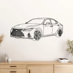 Lexus IS500 F Sport Metal Wall Art, Dynamic Sports Car Decor, Modern Garage Sign, Luxury Car Lover Gift