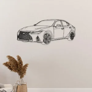 Lexus IS500 F Sport Metal Wall Art, Dynamic Sports Car Decor, Modern Garage Sign, Luxury Car Lover Gift
