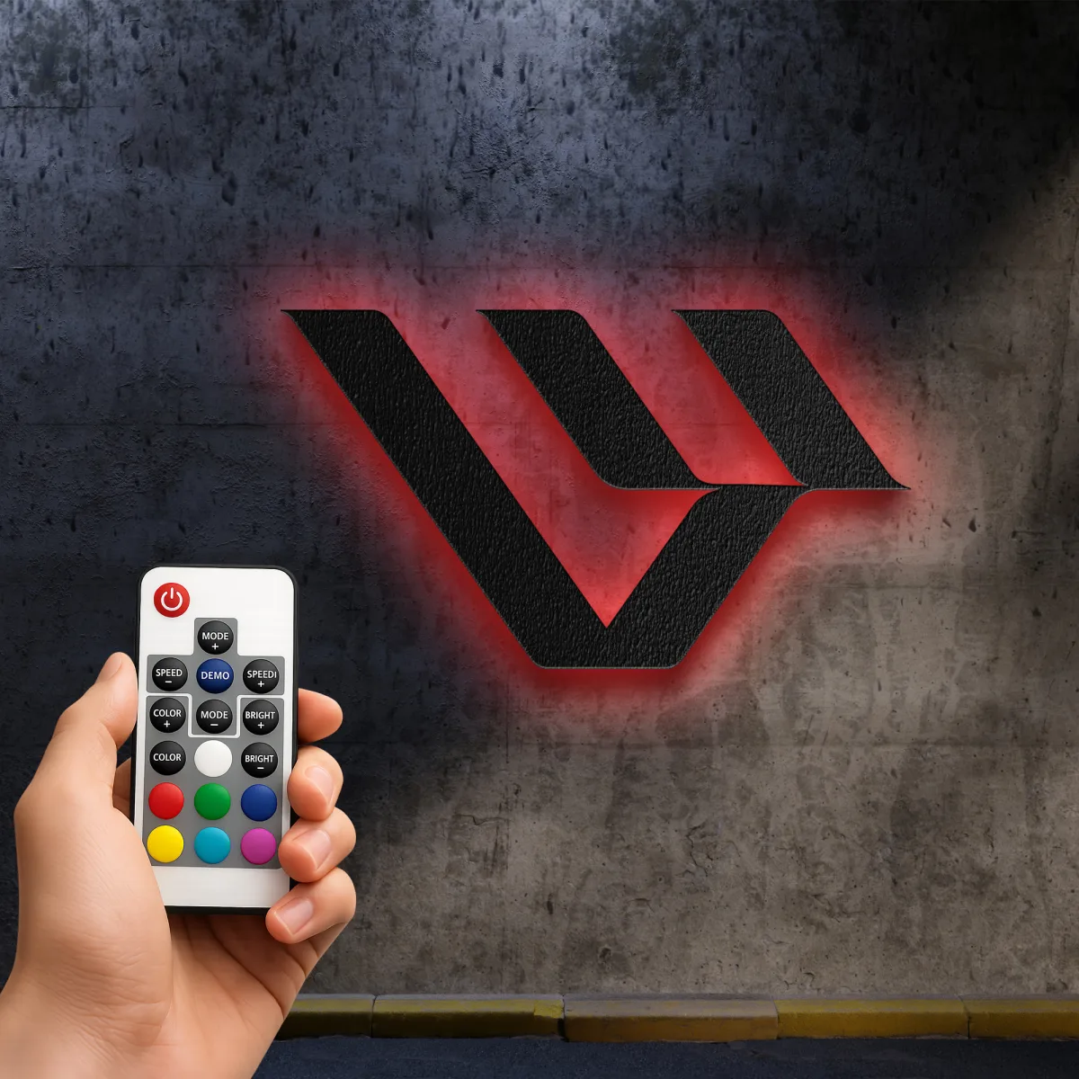 Livewire Metal Logo Dynamic Electric Art Backlit Garage Sign Motorcycle Lover Gift Fabia Home Livewire electric motorcycle logo art casting a blue glow on a rough wall