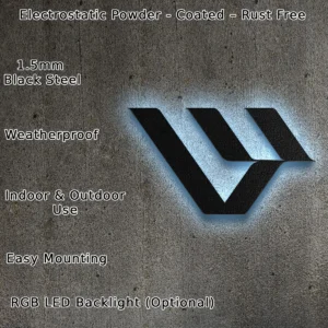 Livewire Metal Logo, Dynamic Electric Art, Backlit Garage Sign, Motorcycle Lover Gift