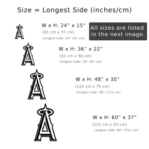 Los Angeles Angels Metal Logo, Iconic MLB Wall Art, Optional LED Backlight, Baseball Fan Gift