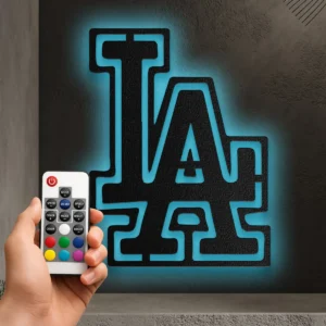 Los Angeles Kings Metal Logo, Dynamic NHL Wall Decor, Optional LED Man Cave Sign, Ultimate Hockey Gift