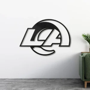 Los Angeles Rams Metal Logo Sign, Iconic NFL Team Art, LED Game Room Decor, Ultimate Fan Gift