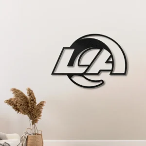 Los Angeles Rams Metal Logo Sign, Iconic NFL Team Art, LED Game Room Decor, Ultimate Fan Gift