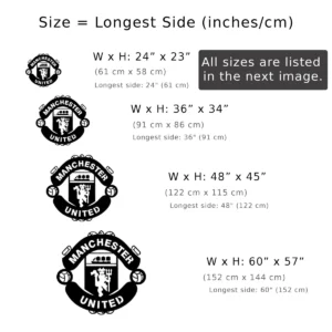 Manchester United Metal Logo Art, Legendary Football Decor, Optional LED Wall Sign, Soccer Fan Gift
