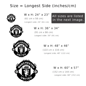 Manchester United Metal Logo Sign, Legendary Premier League Decor, Dynamic Man Cave Sign, Soccer Fan Gift