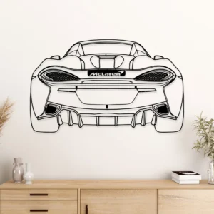 McLaren 570S Spider Metal Art, Sleek Supercar Silhouette, Automotive Garage Decor, Enthusiast Gift