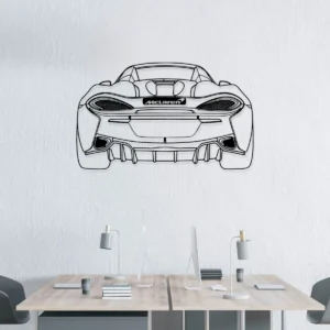 McLaren 570S Spider Metal Art, Sleek Supercar Silhouette, Automotive Garage Decor, Enthusiast Gift