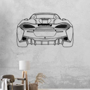 McLaren 570S Spider Metal Art, Sleek Supercar Silhouette, Automotive Garage Decor, Enthusiast Gift