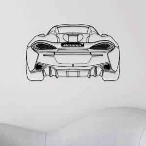 McLaren 570S Spider Metal Art, Sleek Supercar Silhouette, Automotive Garage Decor, Enthusiast Gift