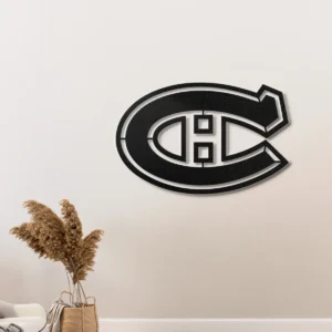 Montreal Canadiens Metal Logo, Official NHL Wall Art, Optional LED Game Room Sign, Hockey Fan Gift