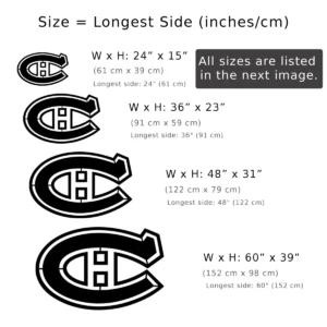 Montreal Canadiens Metal Logo, Official NHL Wall Art, Optional LED Game Room Sign, Hockey Fan Gift