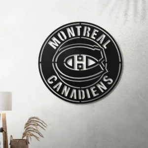 Montreal Canadiens Metal Sign, Legendary NHL Logo Art, Optional LED Backlight, Ultimate Hockey Fan Gift