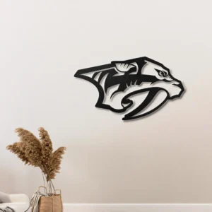Nashville Predators Metal Wall Logo, Official NHL Team Art, LED Game Room Decor, True Hockey Fan Gift