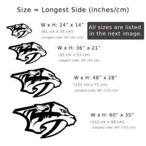 Nashville Predators Metal Wall Logo, Official NHL Team Art, LED Game Room Decor, True Hockey Fan Gift