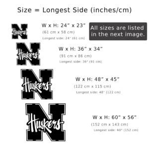 Nebraska Huskers Metal Logo Art, Iconic College Football Decor, LED Game Room Sign, Ultimate Fan Gift