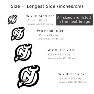 New Jersey Devils Metal Logo Art, Iconic NHL Team Decor, Optional LED Game Room Sign, Hockey Fan Gift