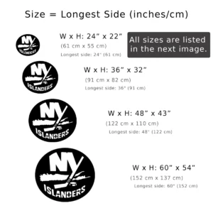 New York Islanders Metal Logo Sign, Dynamic NHL Wall Art, Optional LED Game Room Decor, Ultimate Hockey Fan Gift