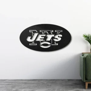 New York Jets Metal Logo Art, Bold NFL Wall Decor, Backlit Game Day Sign, Die-Hard Fan Gift