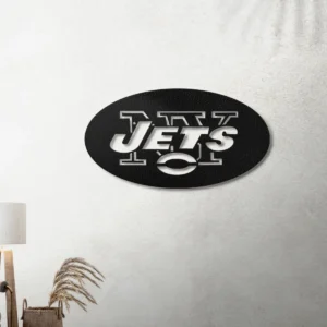New York Jets Metal Logo Art, Bold NFL Wall Decor, Backlit Game Day Sign, Die-Hard Fan Gift
