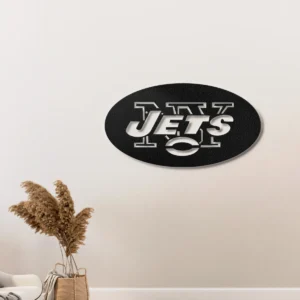 New York Jets Metal Logo Art, Bold NFL Wall Decor, Backlit Game Day Sign, Die-Hard Fan Gift