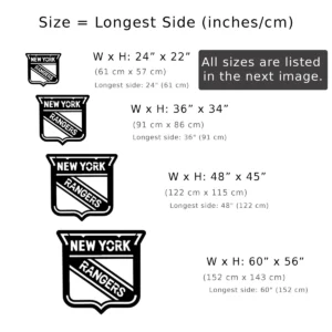 New York Rangers Metal Wall Art, Official NHL Logo Decor, Optional LED Backlit Sign, Die-Hard Fan Gift