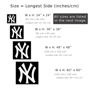 New York Yankees Metal Logo Art, Classic MLB Decor, Optional LED Backlight, Baseball Fan Gift