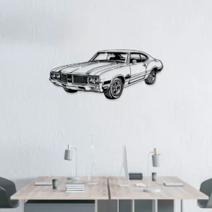 Oldsmobile 442 Metal Wall Art, Iconic Muscle Car Decor, Vintage Garage Sign, American Auto Gift