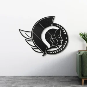 Ottawa Senators Metal Logo, Iconic NHL Wall Art, Optional LED Game Room Decor, Ultimate Fan Gift