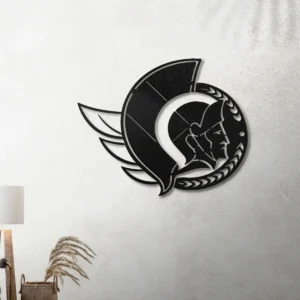 Ottawa Senators Metal Logo, Iconic NHL Wall Art, Optional LED Game Room Decor, Ultimate Fan Gift
