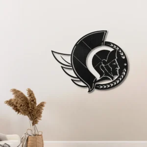 Ottawa Senators Metal Logo, Iconic NHL Wall Art, Optional LED Game Room Decor, Ultimate Fan Gift