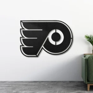 Philadelphia Flyers Metal Logo Sign, Dynamic NHL Decor, Optional LED Game Room Display, Hockey Fan Gift
