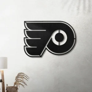 Philadelphia Flyers Metal Logo Sign, Dynamic NHL Decor, Optional LED Game Room Display, Hockey Fan Gift