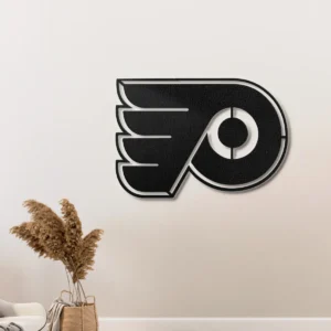 Philadelphia Flyers Metal Logo Sign, Dynamic NHL Decor, Optional LED Game Room Display, Hockey Fan Gift
