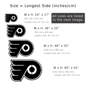 Philadelphia Flyers Metal Logo Sign, Dynamic NHL Decor, Optional LED Game Room Display, Hockey Fan Gift