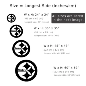 Pittsburgh Steelers Steelmark, NFL Team Wall Decor, Dynamic LED Game Room Art, Ultimate Fan Gift