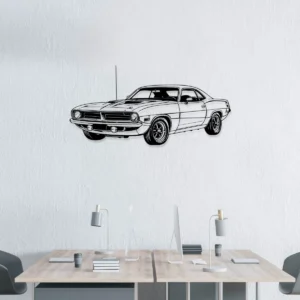 Plymouth Barracuda 1970 Metal Art, Legendary Mopar Muscle Decor, Retro Garage Sign, Classic Car Gift