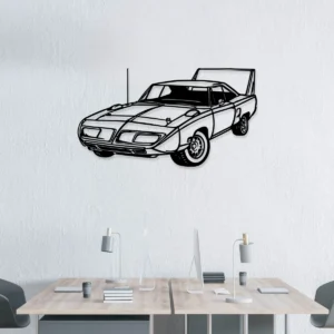 Plymouth Superbird 1970 Metal Wall Art, Iconic Muscle Car Decor, High-Wing Garage Sign, Classic Car Gift