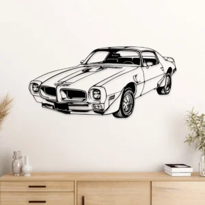 Pontiac Firebird 1970 Trans Am Metal Art, Legendary American Classic Decor, Garage Wall Sign, Automotive Fan Gift