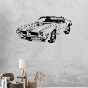 Pontiac Firebird 1970 Trans Am Metal Art, Legendary American Classic Decor, Garage Wall Sign, Automotive Fan Gift
