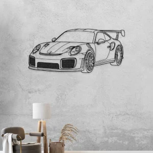 Porsche 911 Metal Wall Art, Iconic Sports Car Silhouette, Garage Decor Sign, Luxury Driver Gift