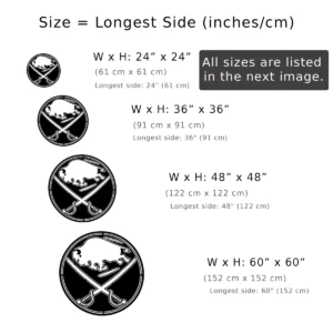 Sabres Metal Logo Art, Iconic NHL Team Decor, Optional LED Game Room Sign, Hockey Fan Gift