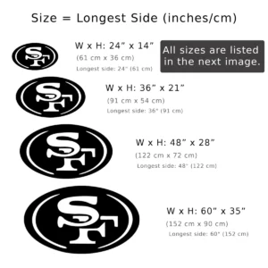 San Francisco 49ers Logo Sign, Elite NFL Team Art, LED Man Cave Decor, Football Enthusiast Gift