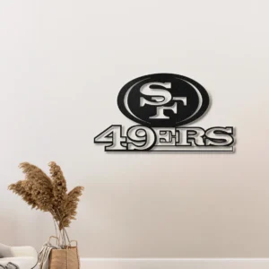 San Francisco 49ers Metal Logo, Dynamic NFL Wall Art, Backlit Game Room Decor, Ultimate Football Fan Gift