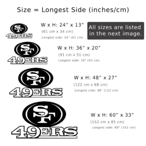 San Francisco 49ers Metal Logo, Dynamic NFL Wall Art, Backlit Game Room Decor, Ultimate Football Fan Gift